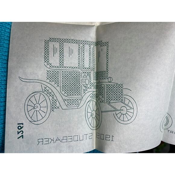 iron on transfers 7261 Antique car cross stitch - Picture 5 of 7